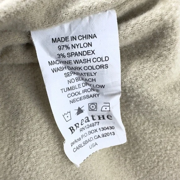 Prana Fleece Lined Pants Mens XL Hiking Outdoor Utility Cargo Warm Gorp Rugged - Picture 7 of 10